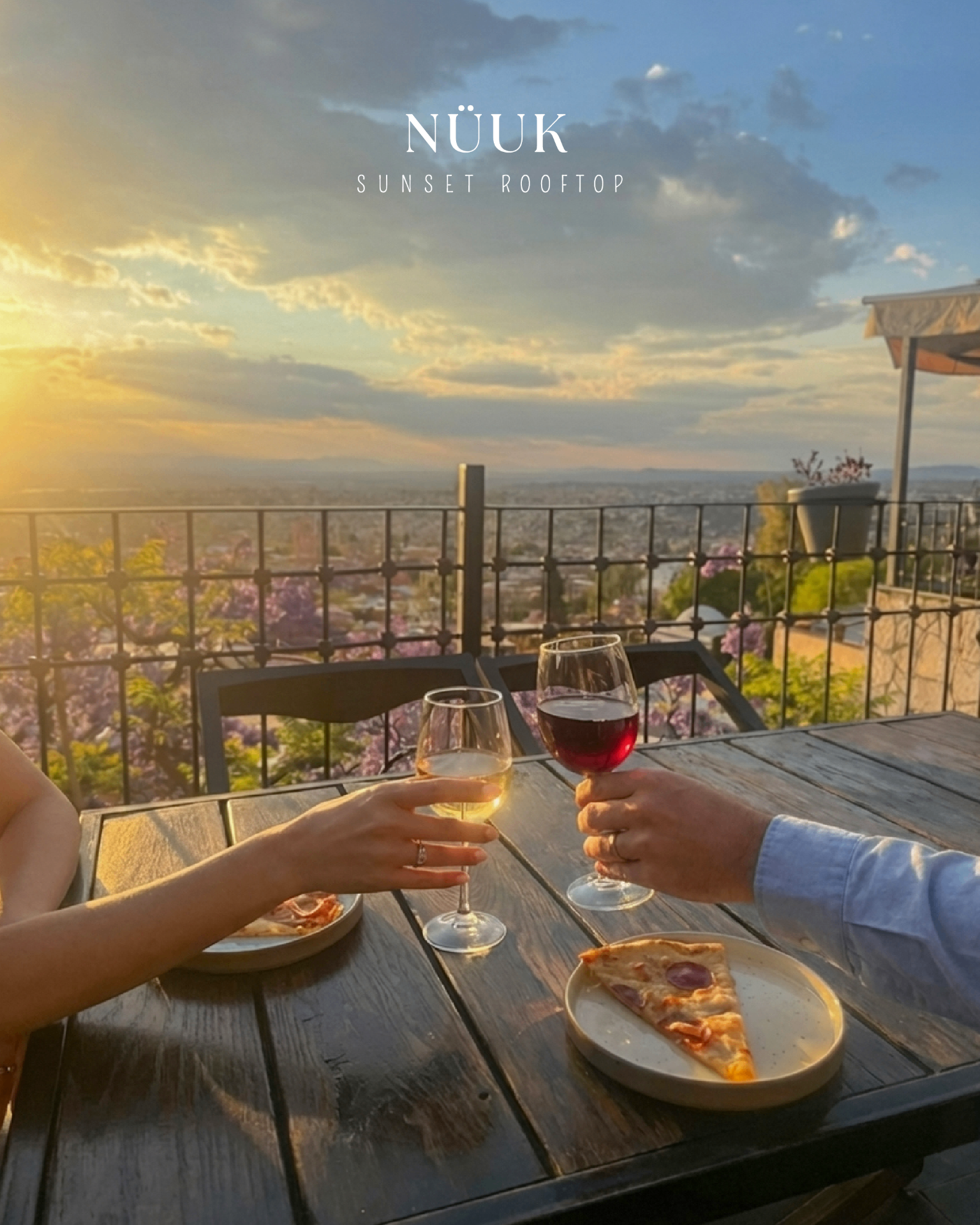 Sunset con vino